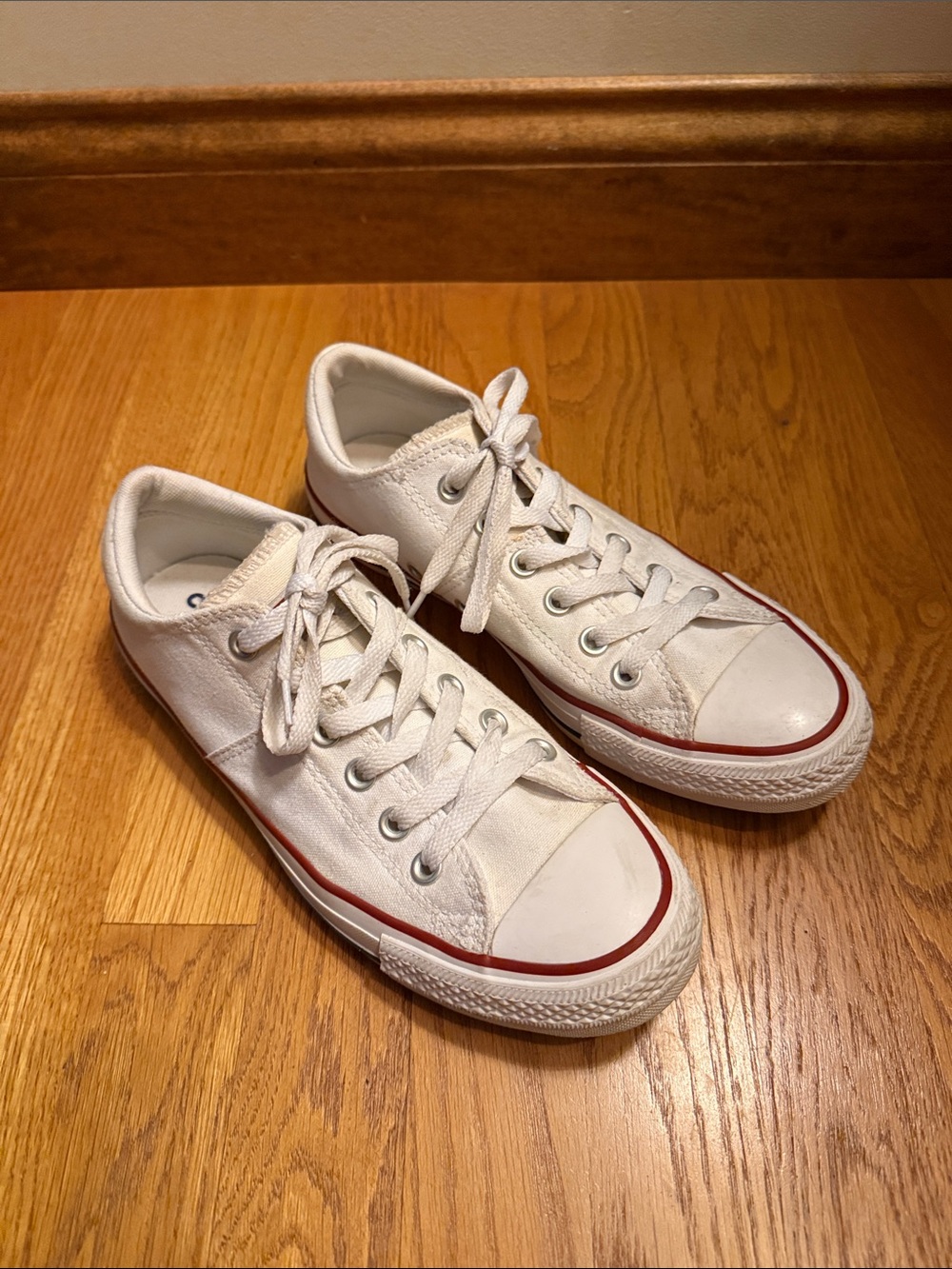 Converse All Star Low Top Sneakers White Women’s Size 9 - Picture 10 of 11